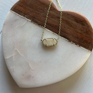 Kendra Scott Elisa Gold Iridescent Drusy necklace